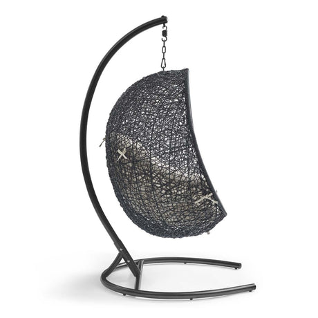 Hanging Basket Swing Chair For Indoor/Outdoor Decor - Encase Swing Outdoor Patio Lounge Chair - BUILDMYPLACE