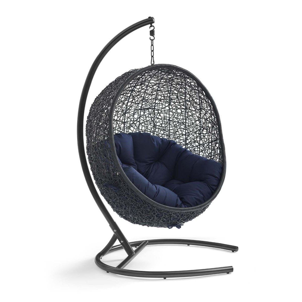 Hanging Basket Swing Chair For Indoor/Outdoor Decor - Encase Swing Outdoor Patio Lounge Chair - BUILDMYPLACE