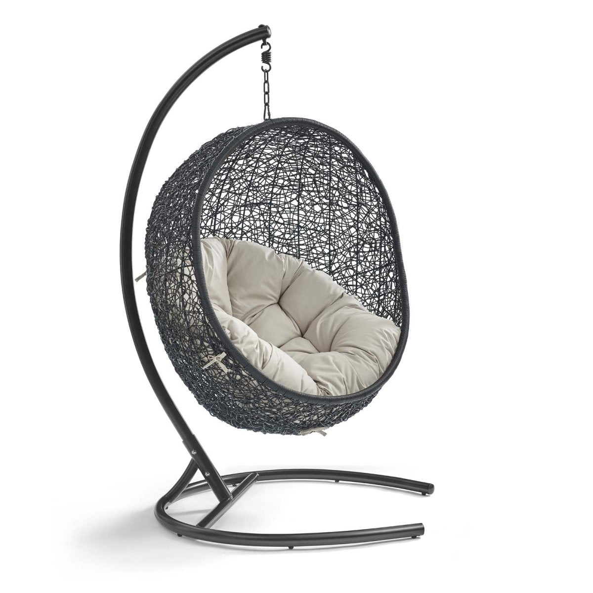 Hanging Basket Swing Chair For Indoor/Outdoor Decor - Encase Swing Outdoor Patio Lounge Chair - BUILDMYPLACE