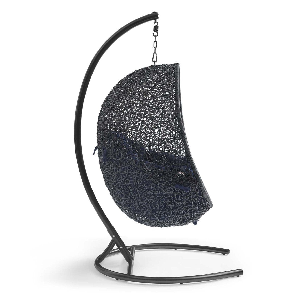 Hanging Basket Swing Chair For Indoor/Outdoor Decor - Encase Swing Outdoor Patio Lounge Chair - BUILDMYPLACE