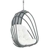 Hanging Outdoor Wicker Chair, Whish Patio Swing Chair - Swing Chair With Chain - BUILDMYPLACE