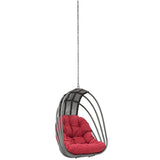 Hanging Outdoor Wicker Chair, Whish Patio Swing Chair - Swing Chair With Chain - BUILDMYPLACE