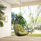 Hanging Outdoor Wicker Chair, Whish Patio Swing Chair - Swing Chair With Chain - BUILDMYPLACE