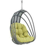 Hanging Outdoor Wicker Chair, Whish Patio Swing Chair - Swing Chair With Chain - BUILDMYPLACE