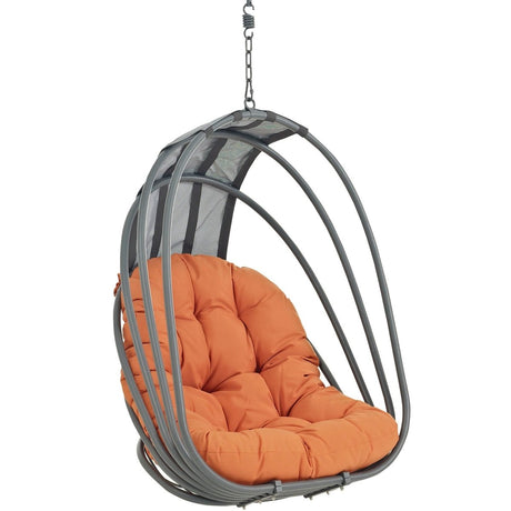 Hanging Outdoor Wicker Chair, Whish Patio Swing Chair - Swing Chair With Chain - BUILDMYPLACE