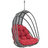 Hanging Outdoor Wicker Chair, Whish Patio Swing Chair - Swing Chair With Chain - BUILDMYPLACE