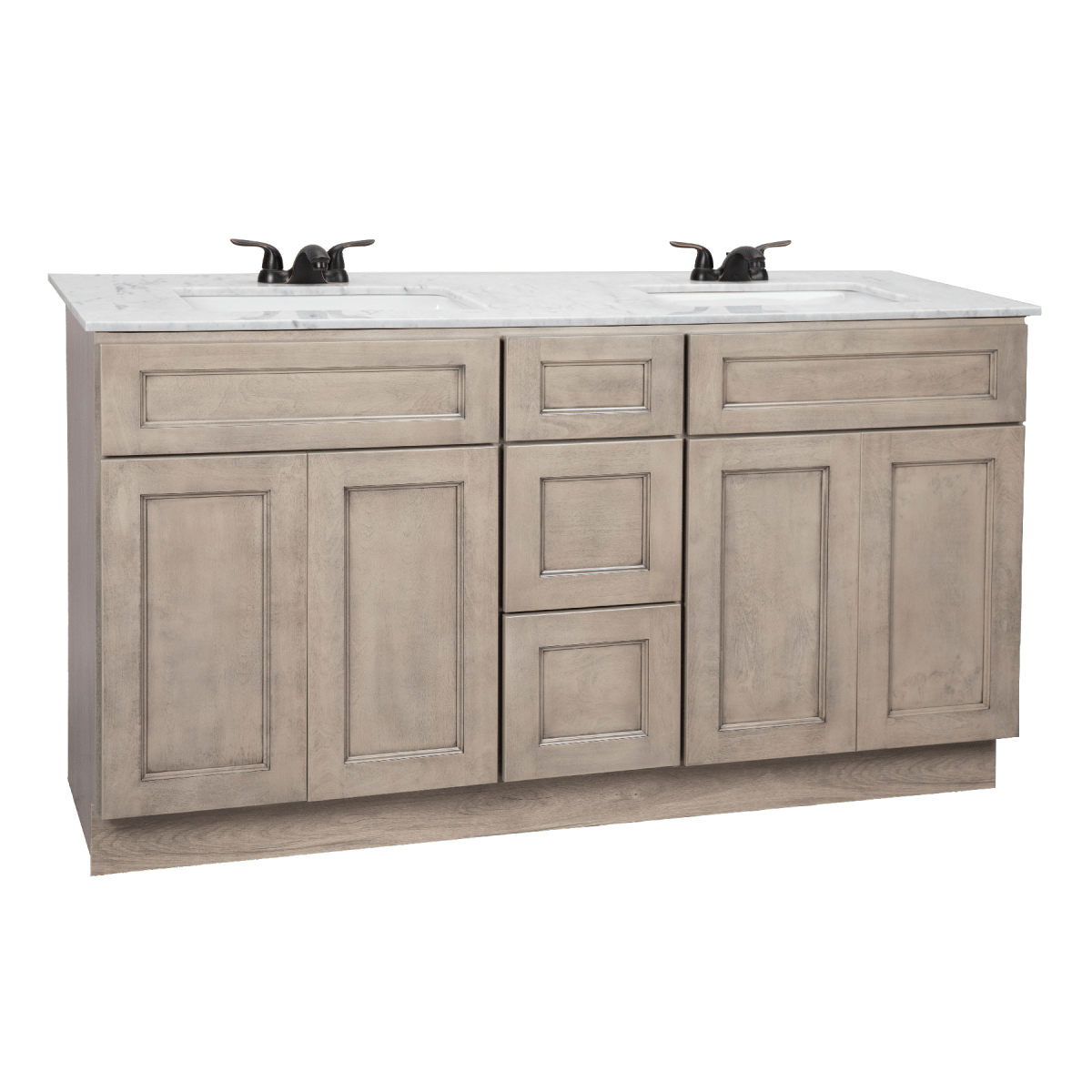 Harbor Grey Freestanding Bathroom Vanity Cabinet Without Top - BUILDMYPLACE