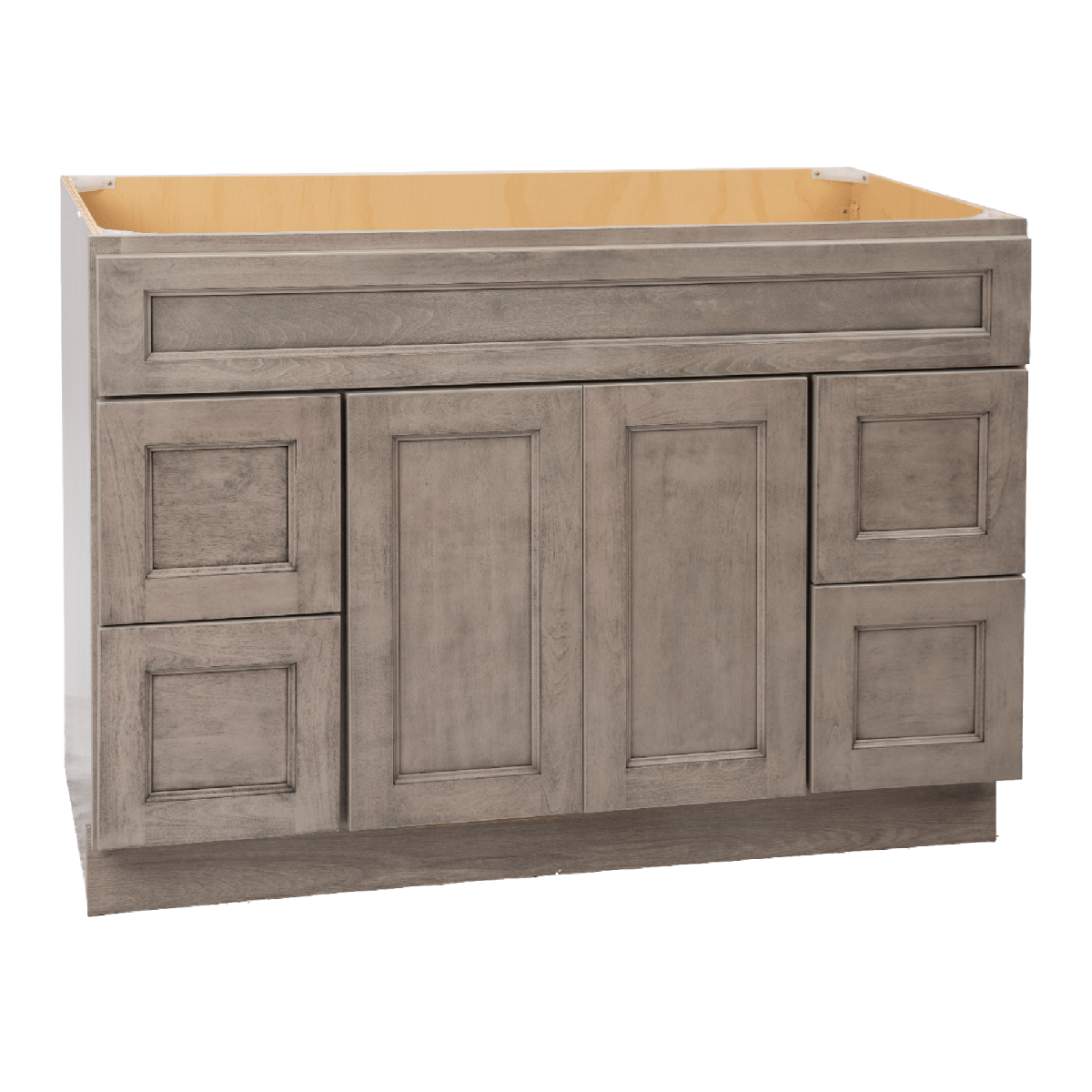 Harbor Grey Freestanding Bathroom Vanity Cabinet Without Top - BUILDMYPLACE