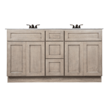 Harbor Grey Freestanding Bathroom Vanity Cabinet Without Top - BUILDMYPLACE