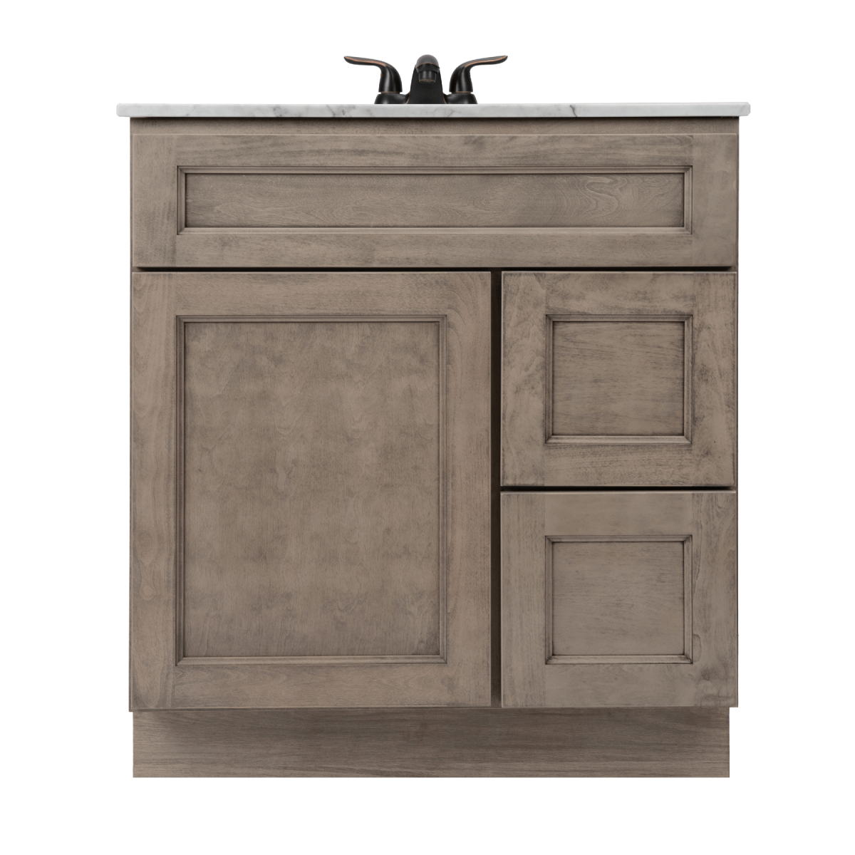 Harbor Grey Freestanding Bathroom Vanity Cabinet Without Top - BUILDMYPLACE