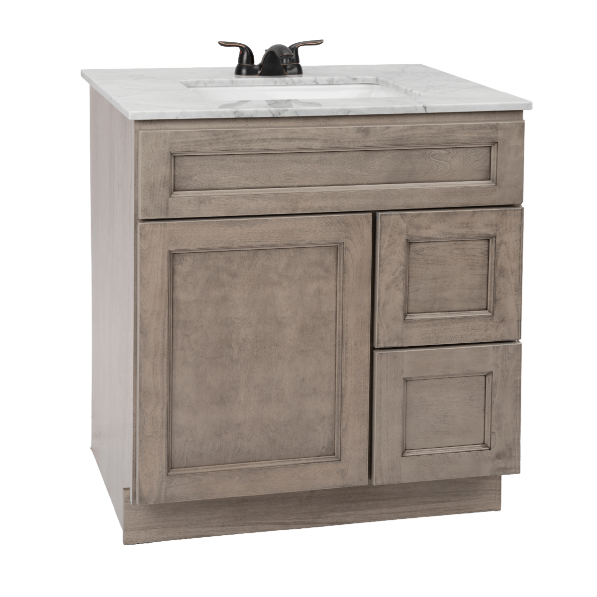 Harbor Grey Freestanding Bathroom Vanity Cabinet Without Top - BUILDMYPLACE