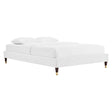 Harlow Twin Performance Velvet Platform Bed Frame - BUILDMYPLACE