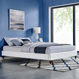 Harlow Twin Performance Velvet Platform Bed Frame - BUILDMYPLACE