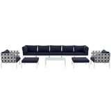 Harmony 10 Piece Outdoor Patio Aluminum Sectional Sofa Set - BUILDMYPLACE