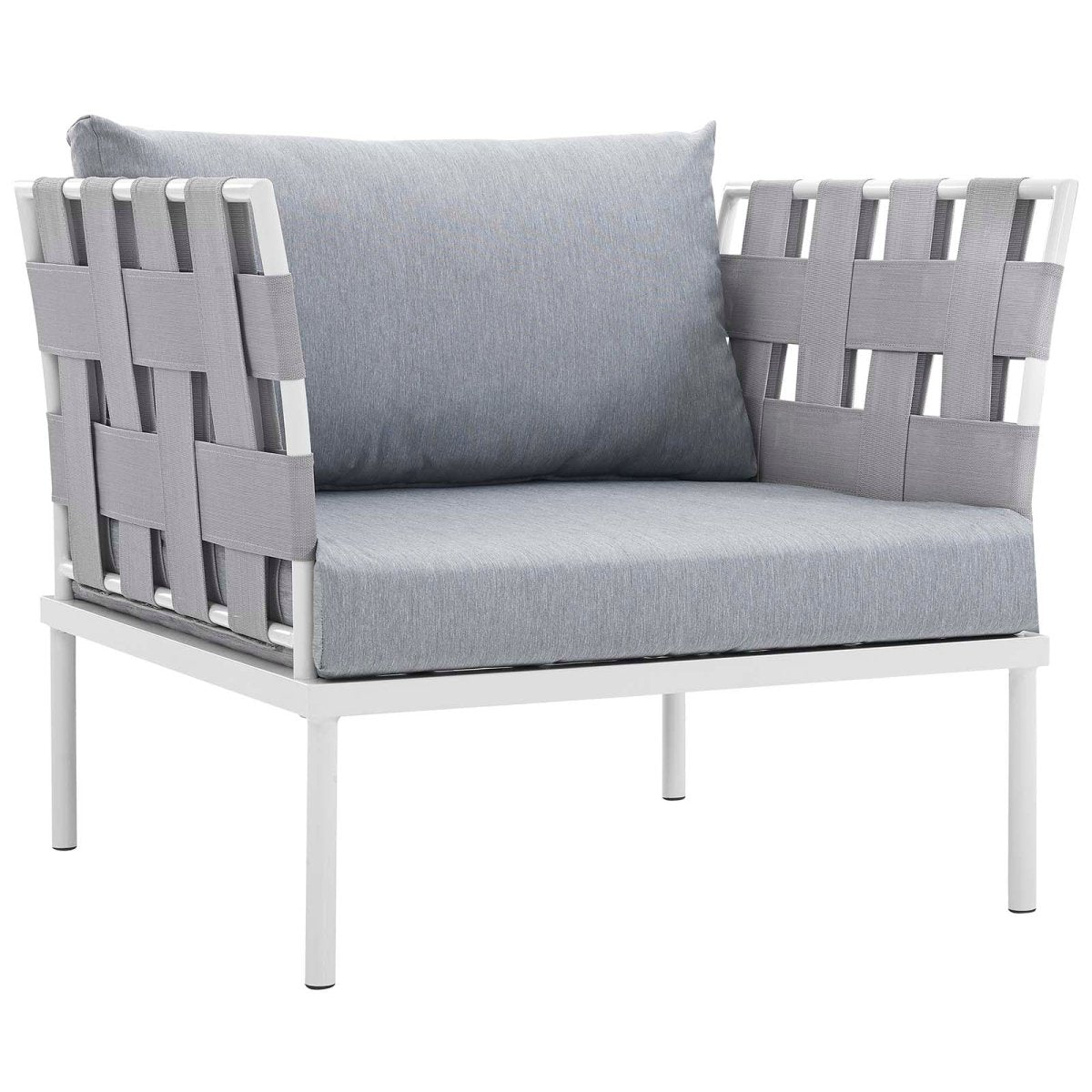 Harmony 3 Piece Outdoor Patio Aluminum Sectional Sofa Set - BUILDMYPLACE