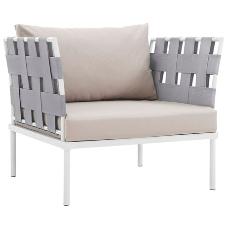 Harmony 3 Piece Outdoor Patio Aluminum Sectional Sofa Set - BUILDMYPLACE