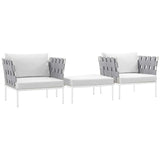 Harmony 3 Piece Outdoor Patio Aluminum Sectional Sofa Set - BUILDMYPLACE