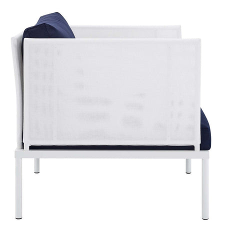 Harmony 3 - Piece Sunbrella Outdoor Patio Aluminum Seating Set - BUILDMYPLACE
