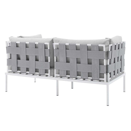 Harmony 4 - Piece Sunbrella Outdoor Patio Aluminum Seating Set - BUILDMYPLACE