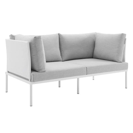 Harmony 4 - Piece Sunbrella Outdoor Patio Aluminum Seating Set - BUILDMYPLACE