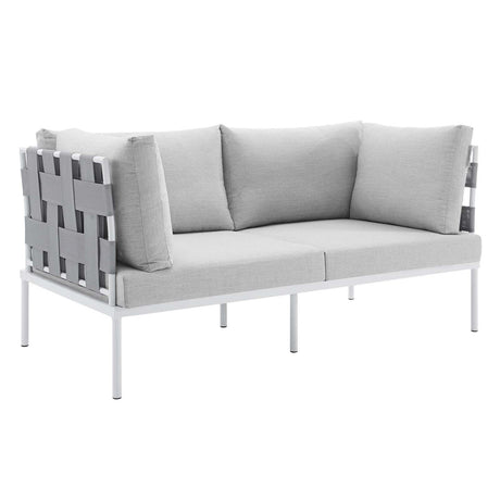 Harmony 4 - Piece Sunbrella Outdoor Patio Aluminum Seating Set - BUILDMYPLACE