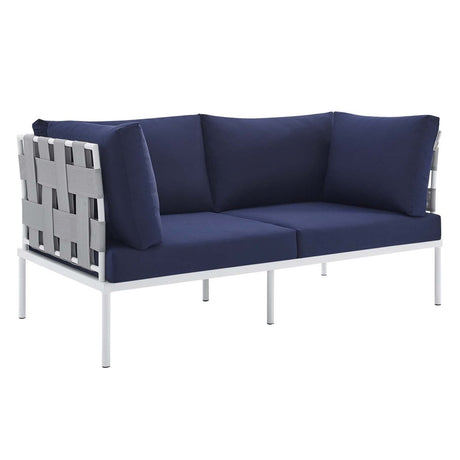 Harmony 4 - Piece Sunbrella Outdoor Patio Aluminum Seating Set - BUILDMYPLACE