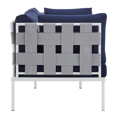 Harmony 4 - Piece Sunbrella Outdoor Patio Aluminum Seating Set - BUILDMYPLACE