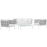 Harmony 5 Piece Outdoor Patio Aluminum Sectional Sofa Set - BUILDMYPLACE