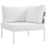 Harmony 5 Piece Outdoor Patio Aluminum Sectional Sofa Set - BUILDMYPLACE