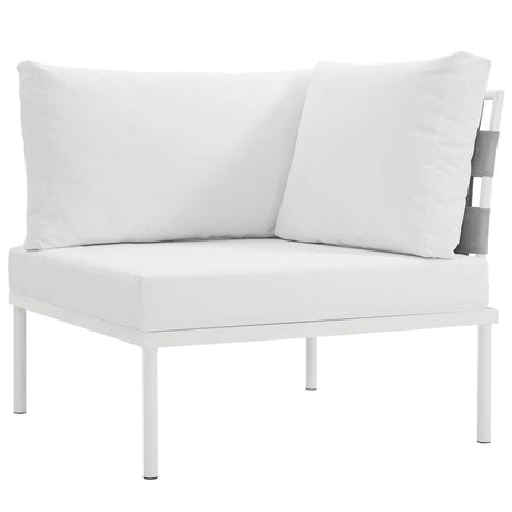 Harmony 5 Piece Outdoor Patio Aluminum Sectional Sofa Set - BUILDMYPLACE