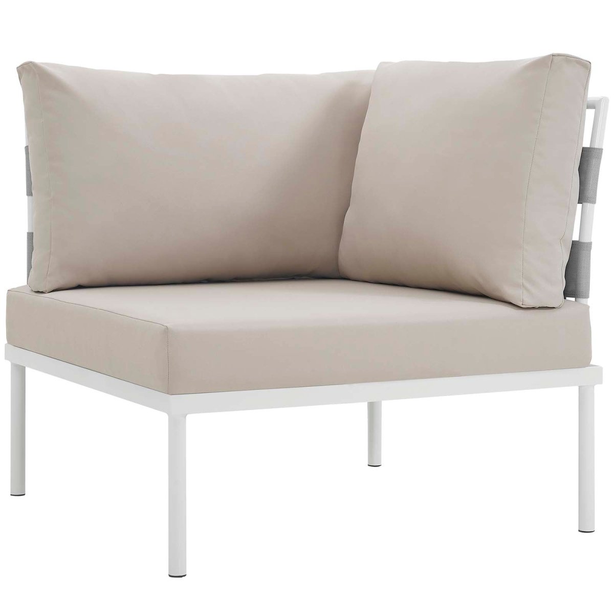 Harmony 5 Piece Outdoor Patio Aluminum Sectional Sofa Set - BUILDMYPLACE