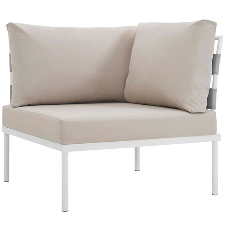 Harmony 5 Piece Outdoor Patio Aluminum Sectional Sofa Set - BUILDMYPLACE