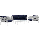Harmony 5 Piece Outdoor Patio Aluminum Sectional Sofa Set - BUILDMYPLACE