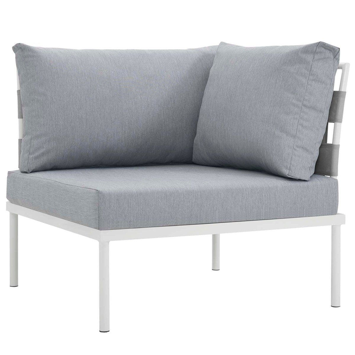Harmony 5 Piece Outdoor Patio Aluminum Sectional Sofa Set - BUILDMYPLACE