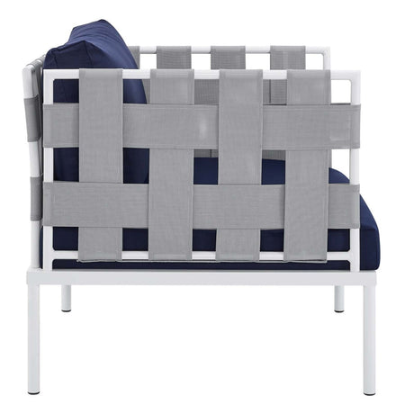 Harmony 5 - Piece Sunbrella Outdoor Patio Aluminum Furniture Set - BUILDMYPLACE
