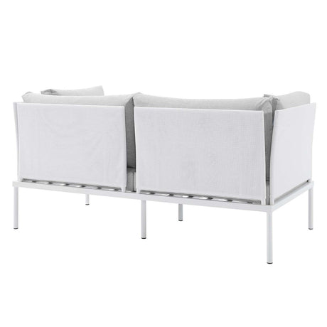 Harmony 5 - Piece Sunbrella Outdoor Patio Aluminum Furniture Set - BUILDMYPLACE