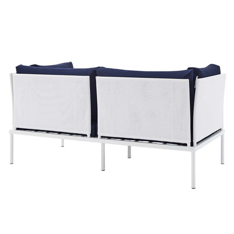 Harmony 5 - Piece Sunbrella Outdoor Patio Aluminum Furniture Set - BUILDMYPLACE