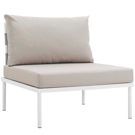 Harmony 6 Piece Outdoor Patio Aluminum Sectional Sofa Set W/ Cofee Table - BUILDMYPLACE
