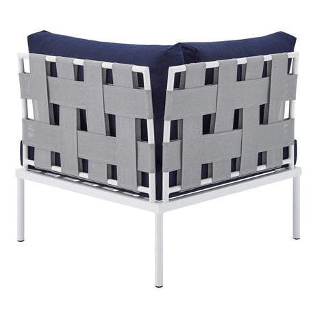 Harmony 6 - Piece Sunbrella Outdoor Patio Aluminum Sectional Sofa Set - BUILDMYPLACE