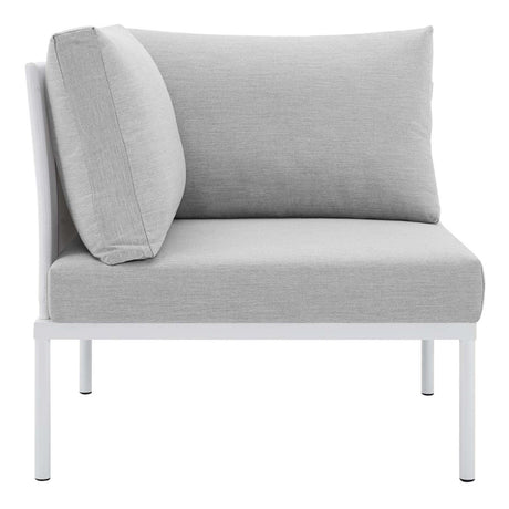 Harmony 6 - Piece Sunbrella Outdoor Patio Aluminum Sectional Sofa Set - BUILDMYPLACE