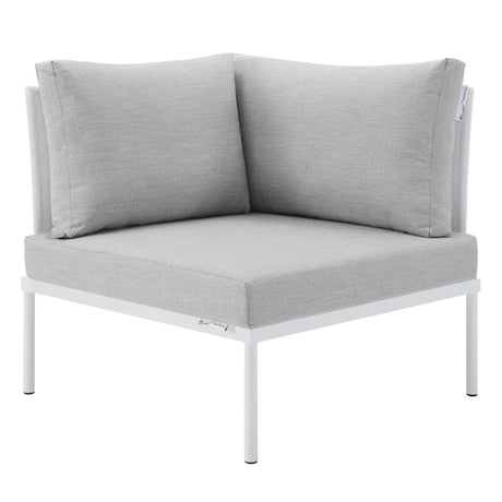 Harmony 6 - Piece Sunbrella Outdoor Patio Aluminum Sectional Sofa Set - BUILDMYPLACE