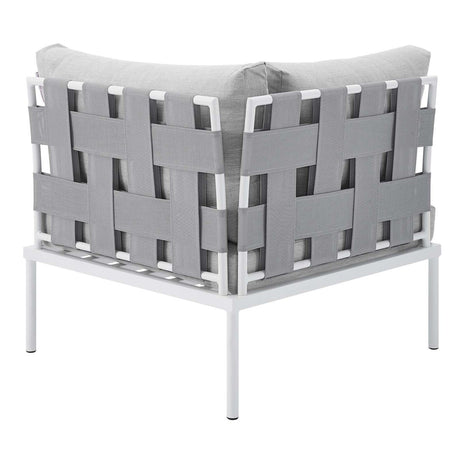 Harmony 6 - Piece Sunbrella Outdoor Patio Aluminum Sectional Sofa Set - BUILDMYPLACE