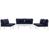 Harmony 7 Piece Outdoor Patio Aluminum Sectional Sofa Set - BUILDMYPLACE