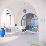 Harmony 7 Piece Outdoor Patio Aluminum Sectional Sofa Set W/ Armchair - BUILDMYPLACE