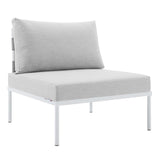 Harmony 7 - Piece Sunbrella Outdoor Patio Aluminum Sectional Sofa Set - BUILDMYPLACE