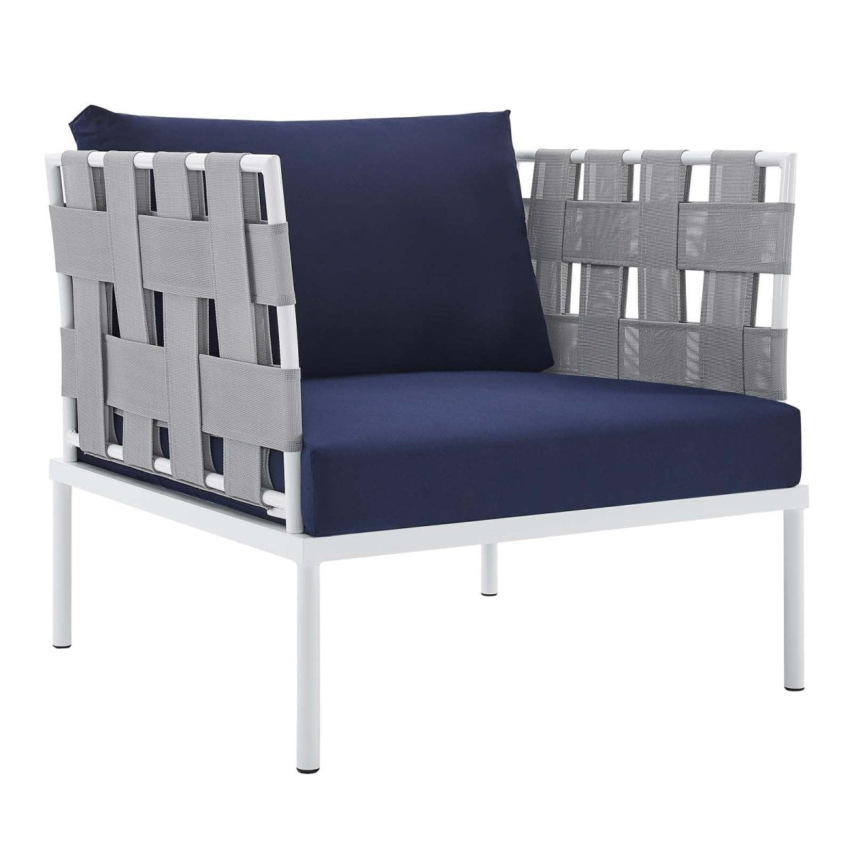 Harmony 7 - Piece Sunbrella Outdoor Patio Aluminum Sectional Sofa Set - BUILDMYPLACE