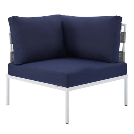 Harmony 7 - Piece Sunbrella Outdoor Patio Aluminum Sectional Sofa Set - BUILDMYPLACE