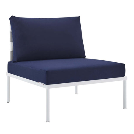 Harmony 7 - Piece Sunbrella Outdoor Patio Aluminum Sectional Sofa Set - BUILDMYPLACE