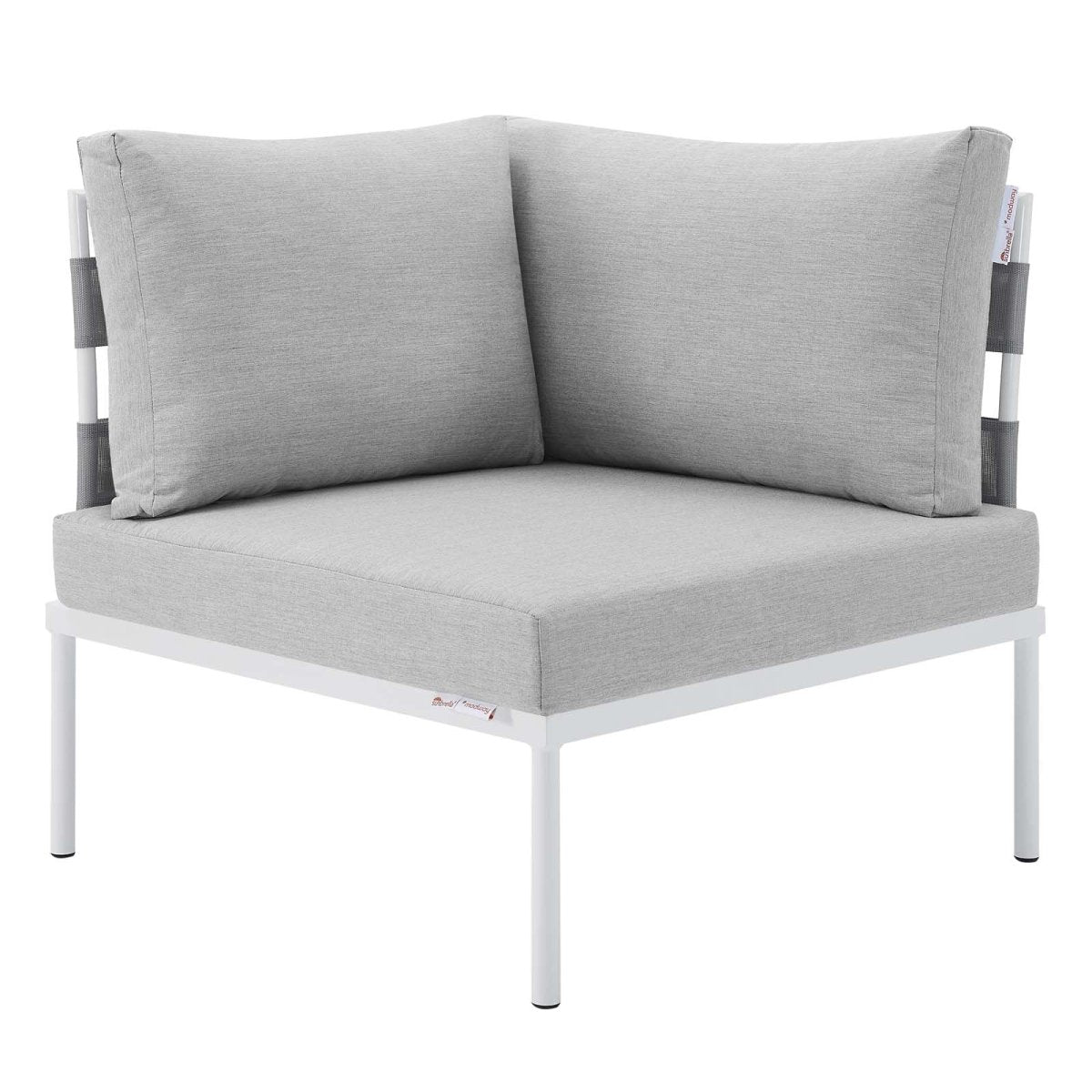 Harmony 7 - Piece Sunbrella Outdoor Patio Aluminum Sectional Sofa Set - BUILDMYPLACE