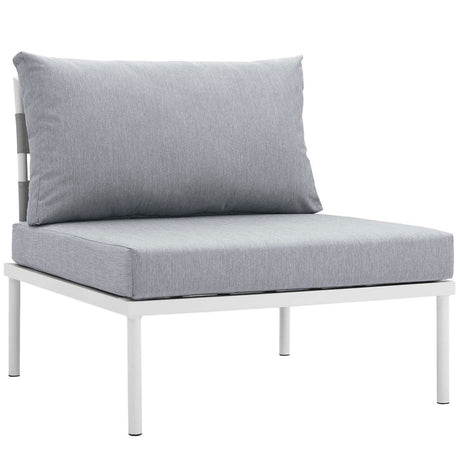 Harmony 8 Piece Outdoor Patio Aluminum Sectional Sofa Set W/ Cofee Table - BUILDMYPLACE